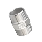 Stainless Steel Pipe Fittings 2" NPT/BSPT Hexagon Threaded Nipple