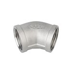 Stainless Steel Pipe Fittings 304 1/8"-4" NPT/BSPT 45 Degree Elbow