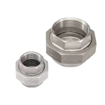 Stainless Steel Pipe Fitting Copling Forged Sliding Female Threded Connector Union