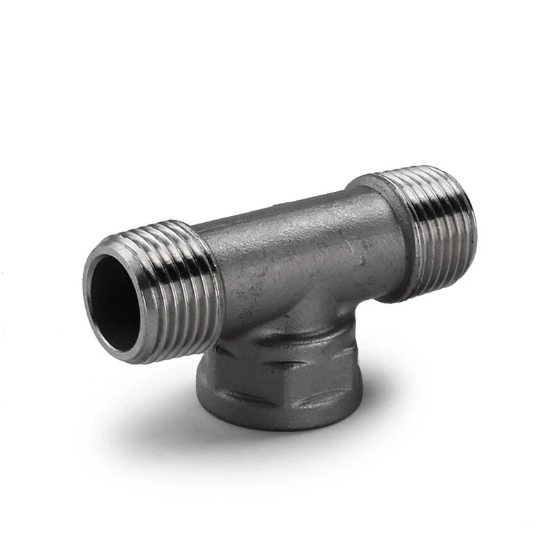 Stainless Steel Pipe Fitting Female Male Threaded Equal Reducing Tee