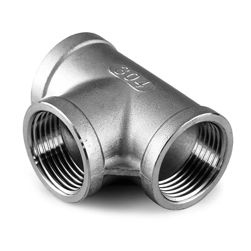 Stainless Steel Pipe Fitting Female Male Threaded Equal Reducing Tee