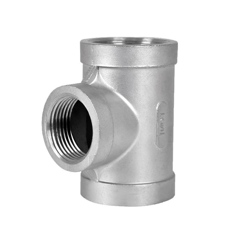 Stainless Steel Pipe Fitting Female Male Threaded Equal Reducing Tee