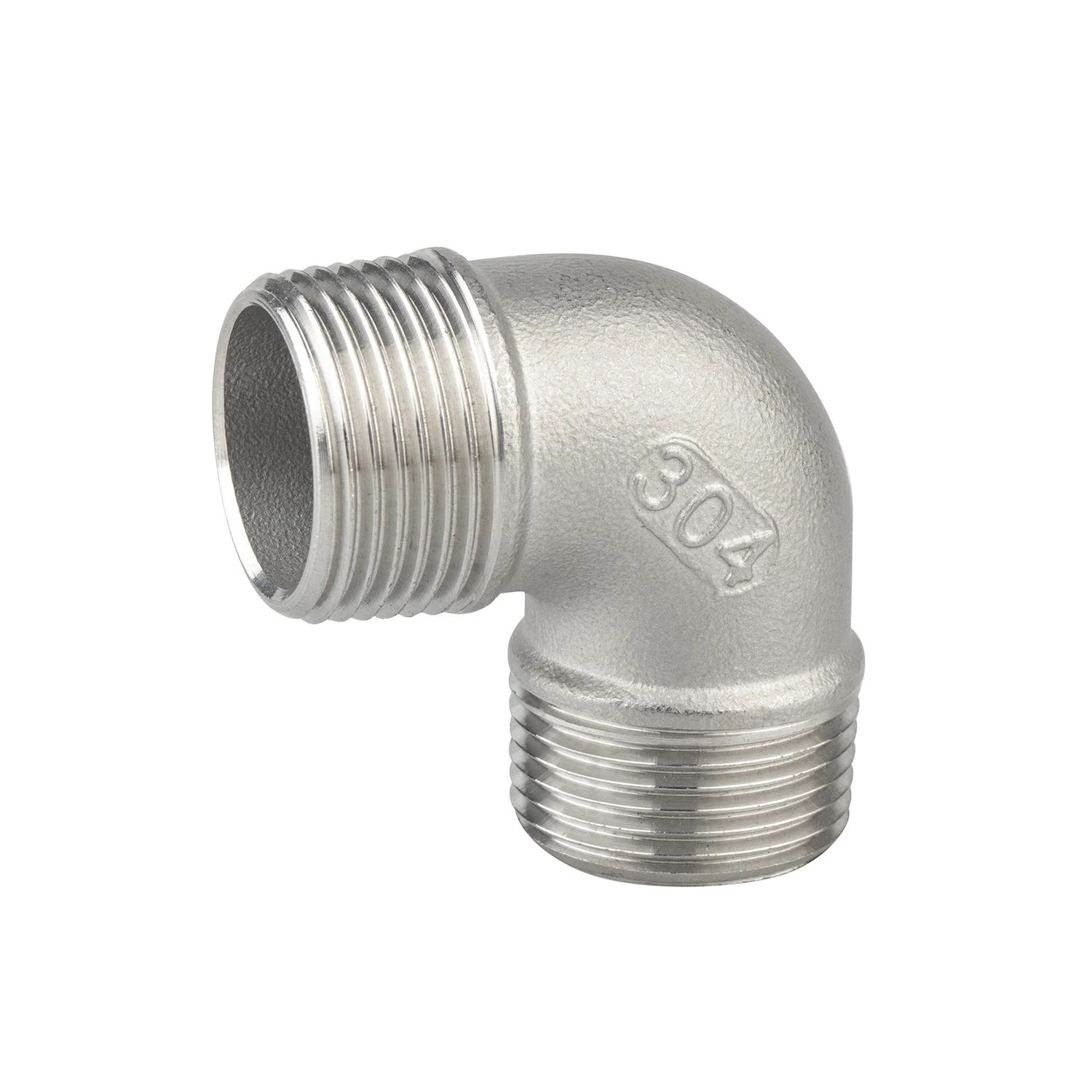 Stainless Steel Pipe Fitting 150lb 1" Male Threaded 90 Degree Elbow