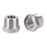 Stainless Steel Negative Reducer Hex Bushing Male NPT to Female NPT Cast Pipe Adapter Fitting