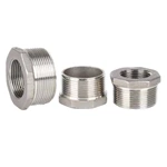 Stainless Steel Negative Reducer Hex Bushing Male NPT to Female NPT Cast Pipe Adapter Fitting