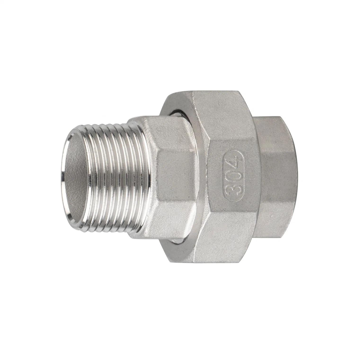 Stainless Steel Pipe Fittings 304 1/4"-4" NPT/BSPT Female/Male Threaded Union
