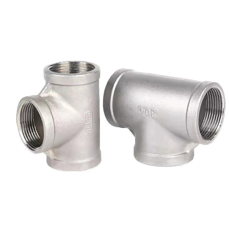 Customized Stainless Steel Pipe Female Thread Equal Tee Manufacturer