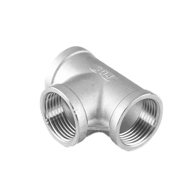 Customized Stainless Steel Pipe Female Thread Equal Tee Manufacturer
