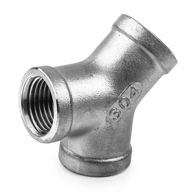 NPT BSPT Threaded Stainless Steel Material Threaded Pipe Fittings Euqal Tee SS304&316