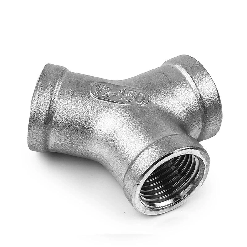 NPT BSPT Threaded Stainless Steel Material Threaded Pipe Fittings Euqal Tee SS304&316