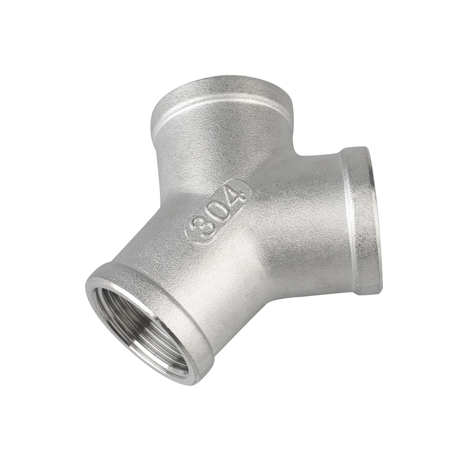 Pipe Fittings Casting 150lb Stainless Steel 1" Y-Type Tee