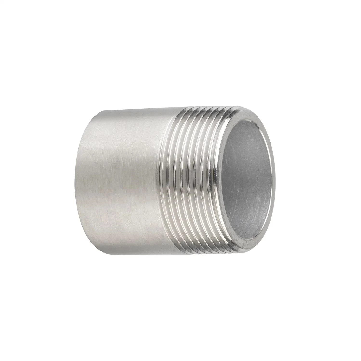 Stainless Steel Pipe Fittings 1/4"-4" NPT/BSPT One End Threaded Welded Nipple