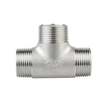 Stainless Steel Pipe Fittings 304 1/4"-4" NPT/BSPT Male Threaded Tee Fitting