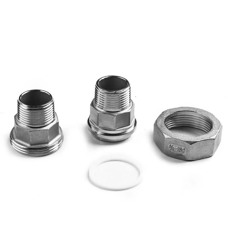 Stainless Steel 304 316 Malleable Pipe Fittings Male Female threaded Union