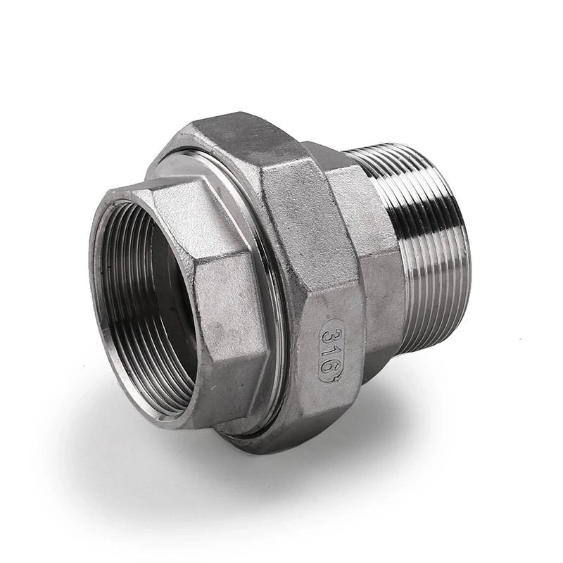 Stainless Steel 304 316 Malleable Pipe Fittings Male Female threaded Union