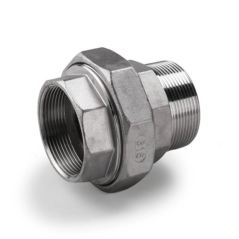 Stainless Steel 304 316 Malleable Pipe Fittings Male Female threaded Union