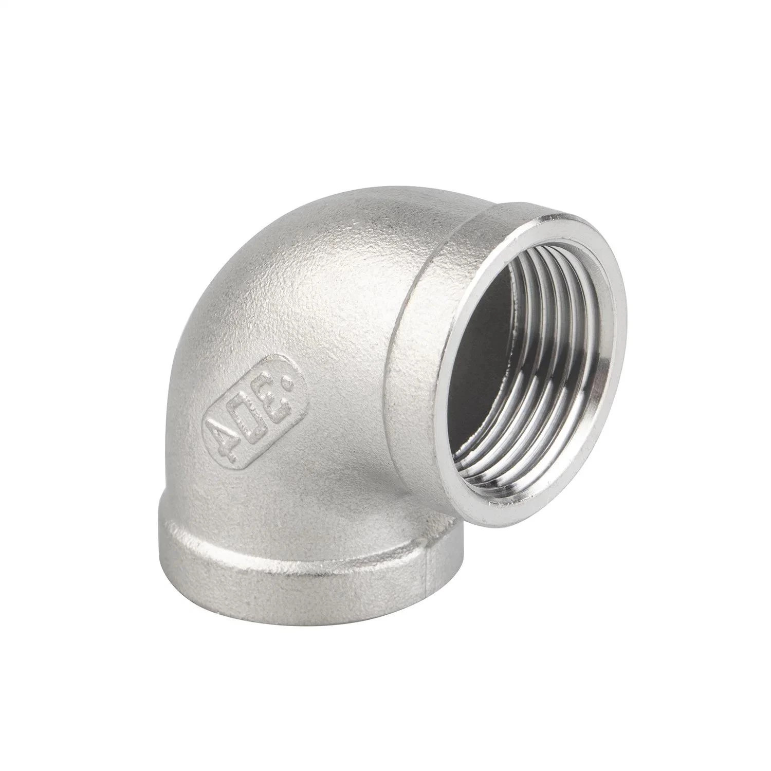 Stainless Steel Pipe Fittings 304 1/4"-4" NPT/BSPT 90 Degree Elbow