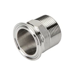 Sanitary Stainless Steel Male Thread Ferrule Adapter Hexagon Nipple