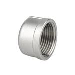 Stainless Steel Pipe Fitting 1/4"-4" NPT BSPT Non-Standard Female Threaded Round Cap