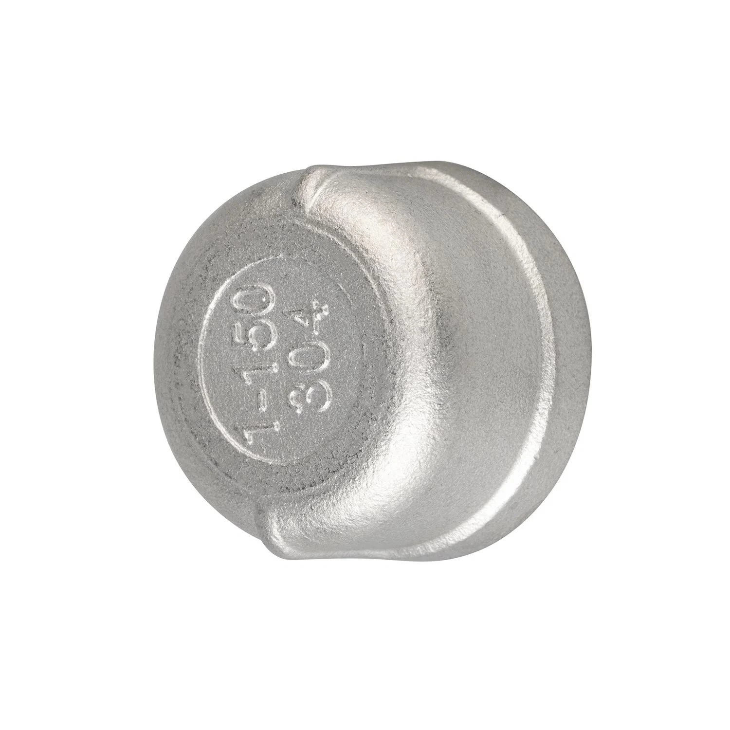 Stainless Steel Pipe Fitting 1/4"-4" NPT BSPT Non-Standard Female Threaded Round Cap