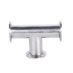 Hygienic Pipe Clamped Tee Fittings Made of SS 304 or 316L