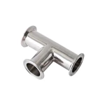 Stainless Steel Sanitary Clamped Equal Tee Piece