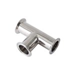 Hygienic Pipe Clamped Tee Fittings Made of SS 304 or 316L
