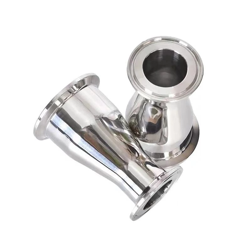 Sanitary Stainless Steel Pipe Fitting Clamped Polished Eccentric Reducer