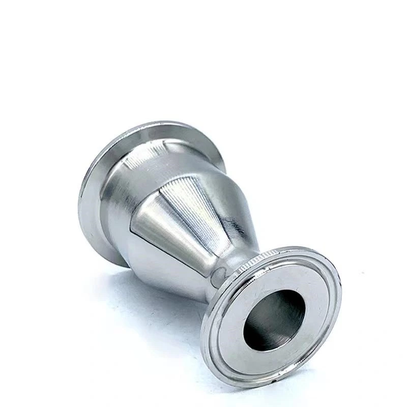 Sanitary Stainless Steel Pipe Fitting Clamped Polished Eccentric Reducer