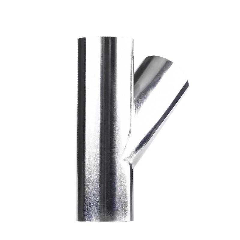 316L Stainless Steel Y Tee Polished Surface Finish