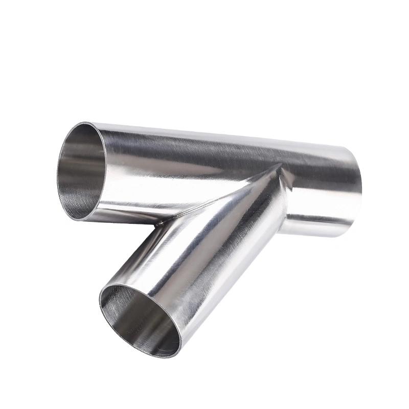 316L Stainless Steel Y Tee Polished Surface Finish