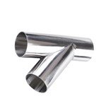 316L Stainless Steel Y Tee Polished Surface Finish