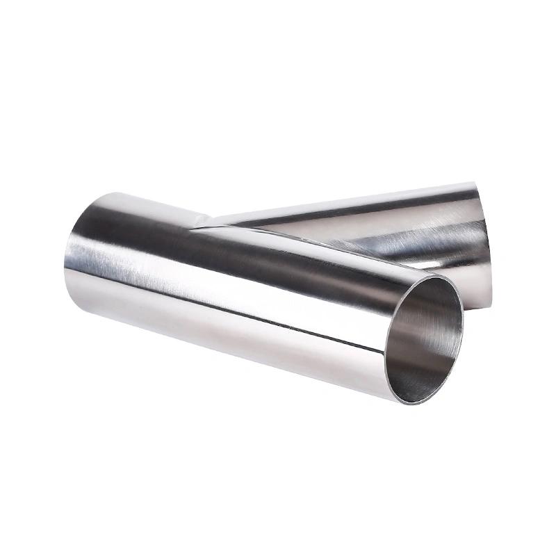 316L Stainless Steel Y Tee Polished Surface Finish