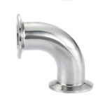 Sanitary 90 Degree SS304 316L Pipe Fitting Clamped Elbow