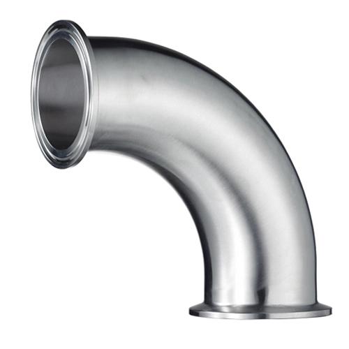 Sanitary 90 Degree SS304 316L Pipe Fitting Clamped Elbow
