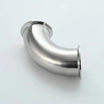 Stainless Steel Pipe Fitting Forged Sanitary 90 Degree SS304 316L Pipe Fitting Welded Clamped Elbow