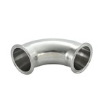 Sanitary 90 Degree SS304 316L Pipe Fitting Clamped Elbow
