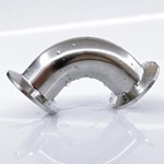 Sanitary 90 Degree SS304 316L Pipe Fitting Clamped Elbow