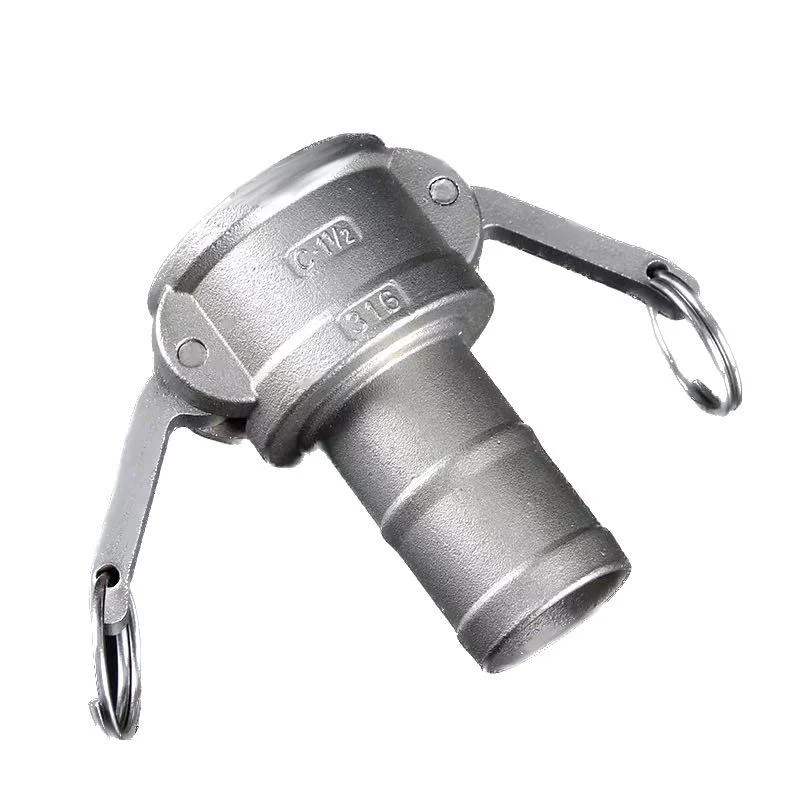 Stainless Steel Connector/Adapter C Type 1/2" SS304 Camlock Coupling Fittings Manufacturer