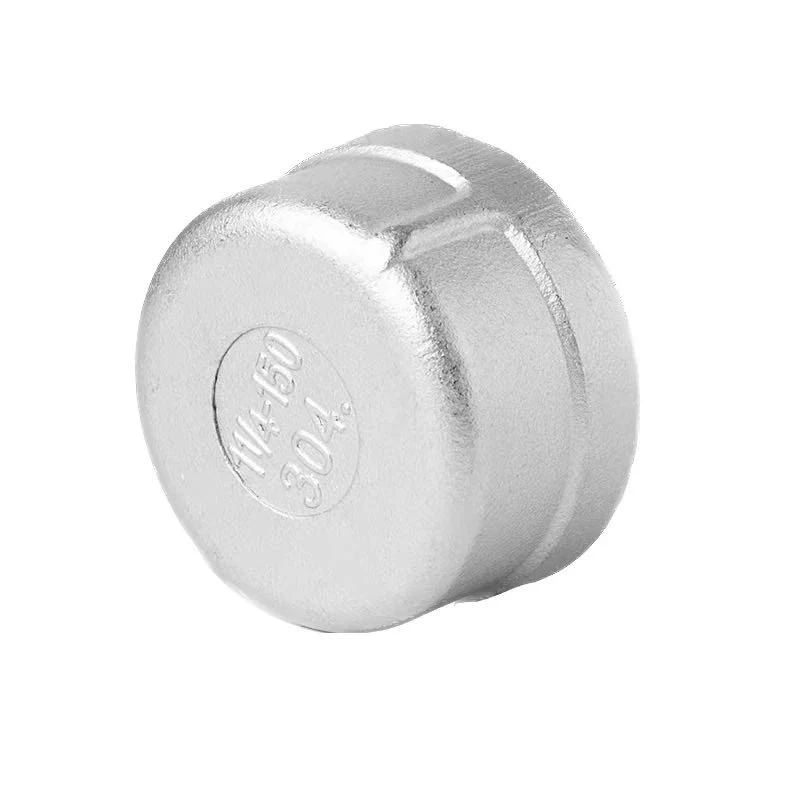 Stainless Steel 201/304 Pipe Fitting Female Thread Round Head Cap Spherical Cap for Coupling