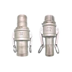 Stainless Steel Quick Coupling with Hose Tail Type C Connector/Adapter