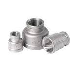 1′′to 2′′ Stainless Steel Reduced Socket Banded 201/304 Pipe Fitting Female Threaded Reducer