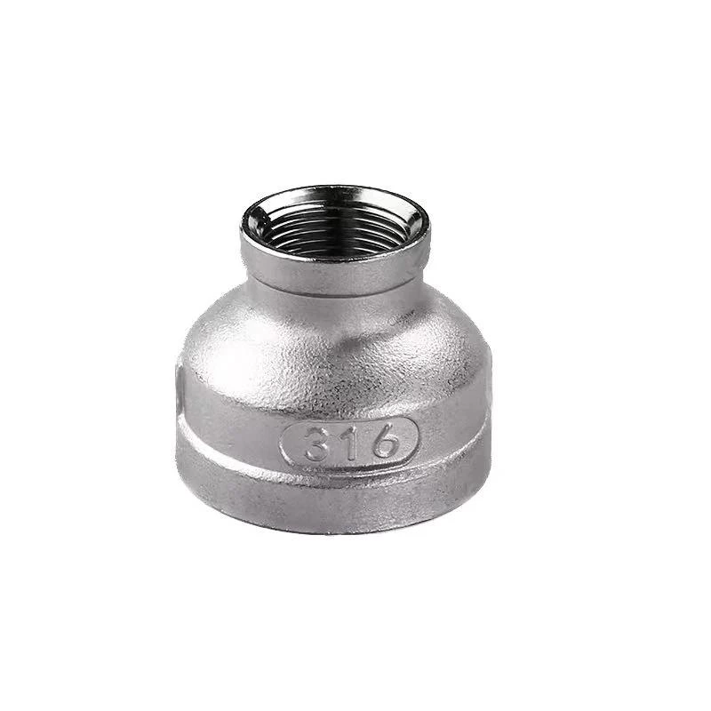 1′′to 2′′ Stainless Steel Reduced Socket Banded 201/304 Pipe Fitting Female Threaded Reducer