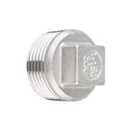 Stainless Steel Pipe Fitting 1/4"-4" NPT BSPT Male Threaded Solid Outer Head Plug