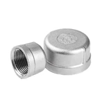 Manufacturer Direct Investment Casting/Lost Wax Casting Stainless Steel Round Threaded Cap for Water, Oil, Gas Plumbing System