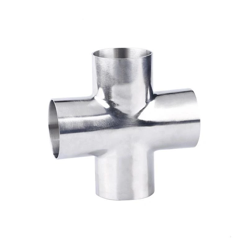 304/316L Dairy Grade Stainless Steel Sanitary Welded Equal Cross