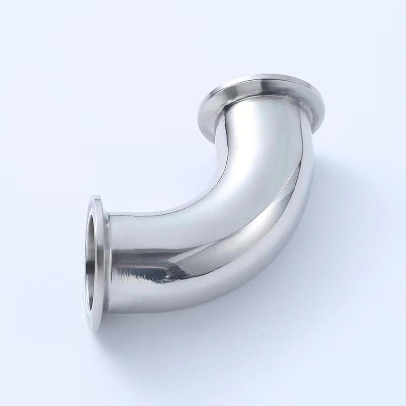 ASTM A403 WP304 Sanitary Stainless Steel 90 Degree Clamped Elbow