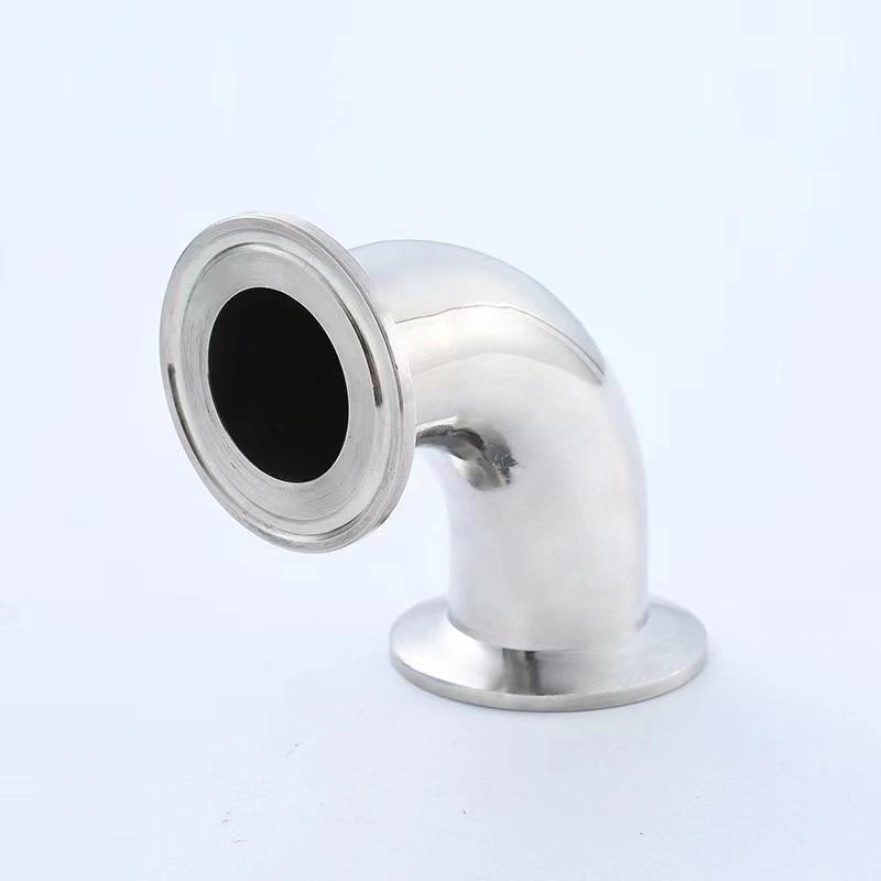 ASTM A403 WP304 Sanitary Stainless Steel 90 Degree Clamped Elbow