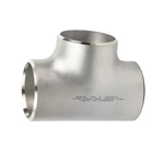 DIN Stainless Steel Butt-Welding Sand Rolling Equal Chamfering Tee Pipe Fitting