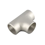 Sandblasted 316L Stainless Steel Tee – Industrial Pipe Fitting, Butt Weld, ASME B16.9